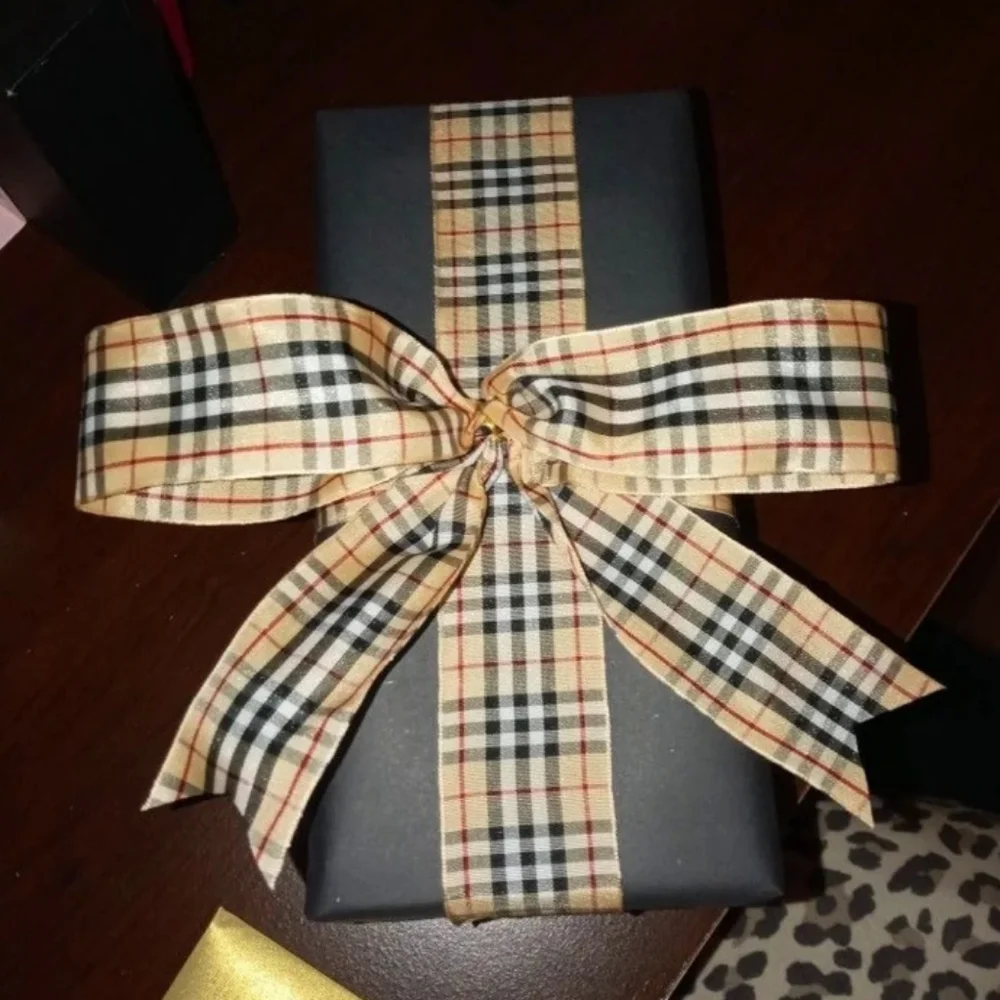 Nova Check wired ribbon